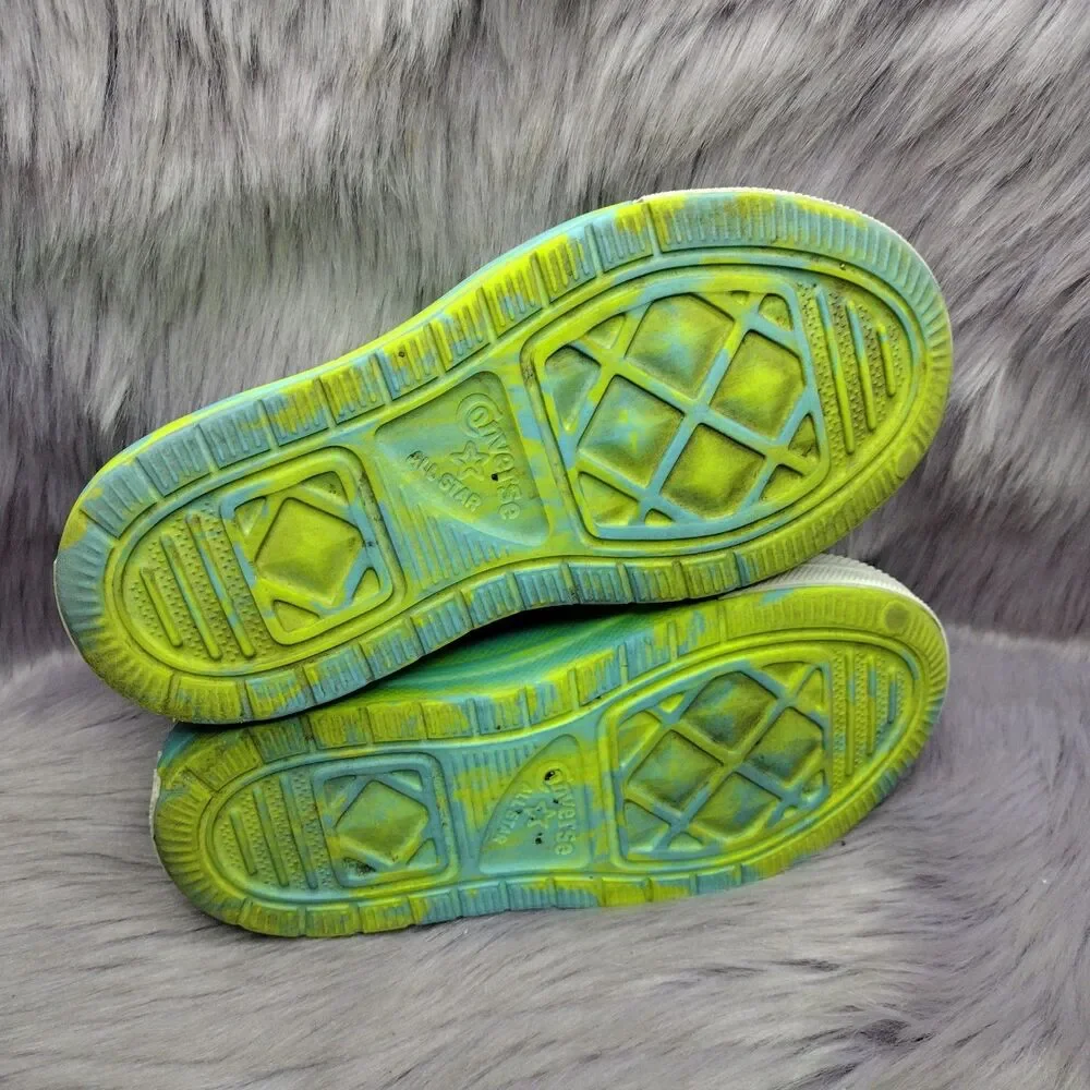 Converse Taylor All Star Play Lite CX Rubber Shoes Kids Size 13 Green Blue